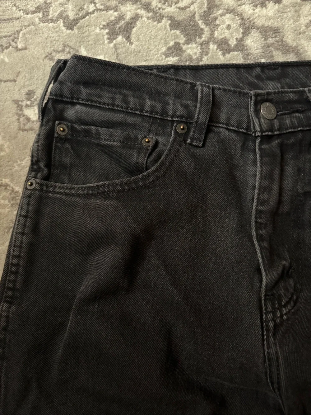 Levi's Men's Black Western Fit Jeans